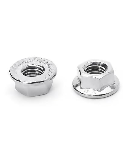 Bolt MC Hardware Hex Head Flange Fuji Style Metal Locking Nuts M10